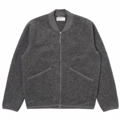 Universal Works Bomber Zippé Laine ||Homme Doudounes, Parkas, Vestes
