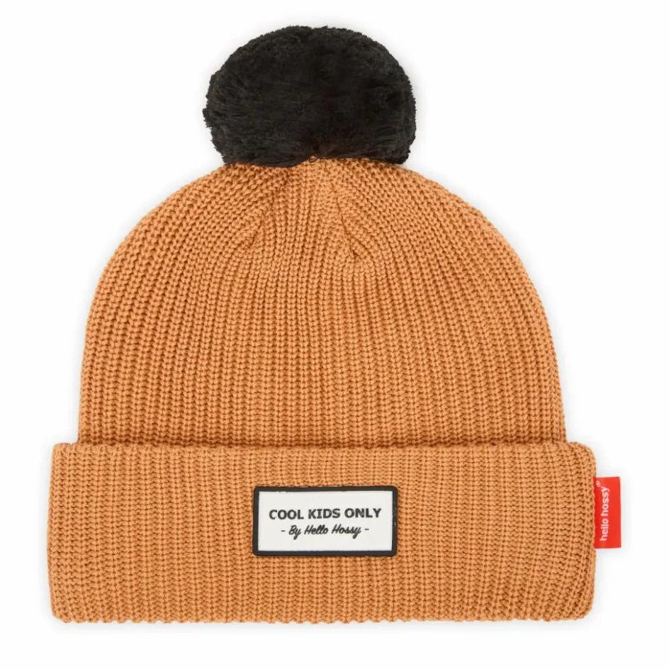 Sale Hello Hossy Bonnet Colorblock Coton Bio | Camel