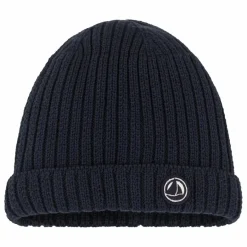Discount Petit Bateau Bonnet Doublé Polaire Bébé | Bleu marine