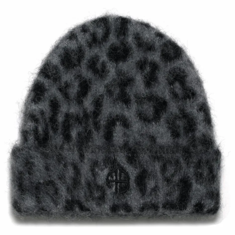Femme Anine Bing Bonnets, Chapeaux*Bonnet Elia Léopard Alpaga |