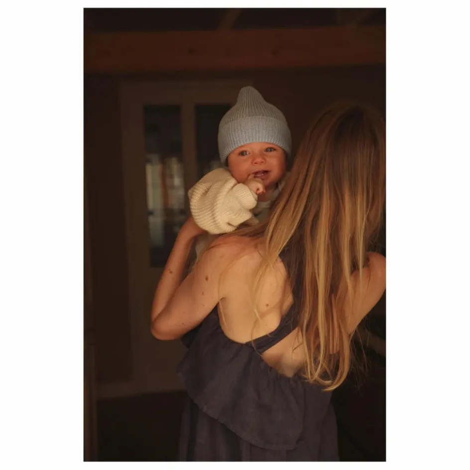 Hvid Bonnet Fonzie Laine Mérinos ||Enfant Accessoires De Mode