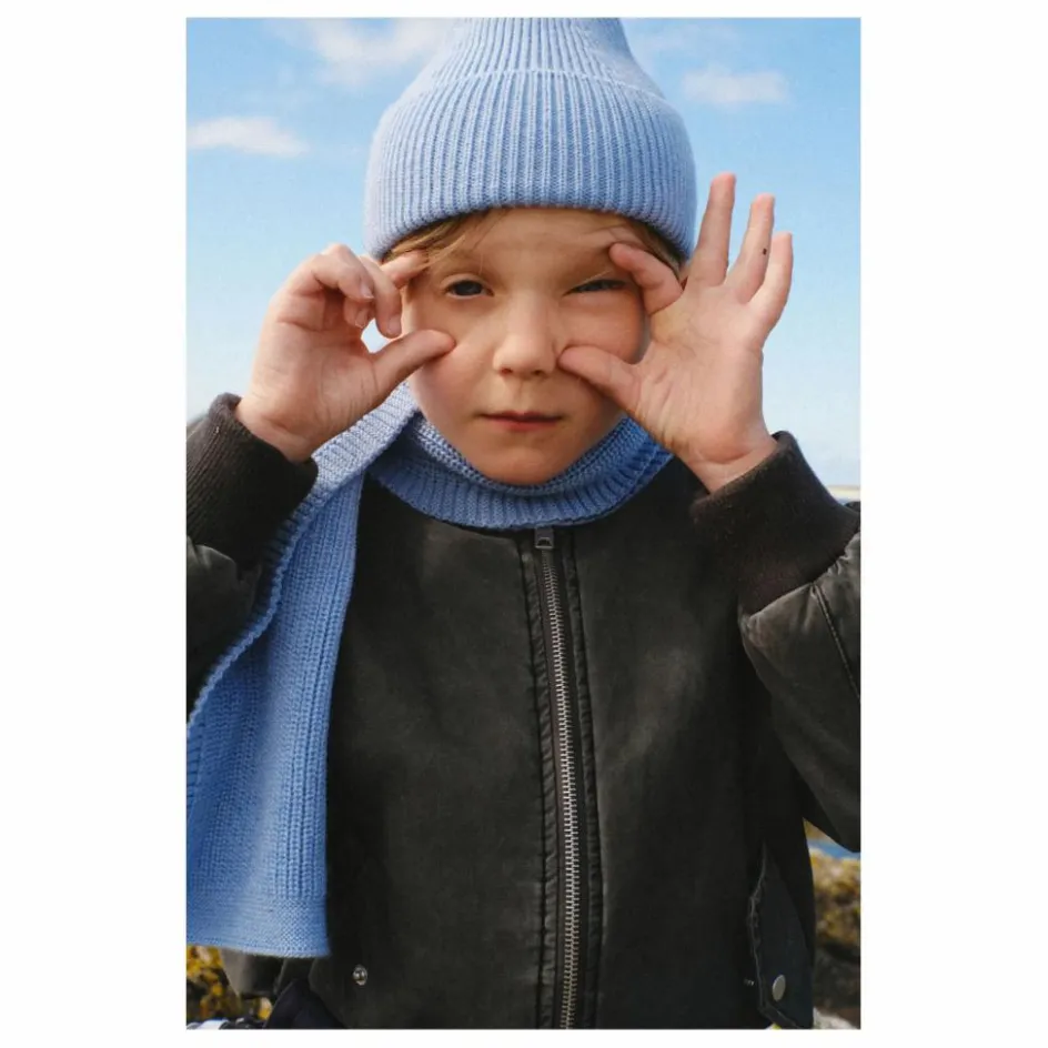 Hvid Bonnet Fonzie Laine Mérinos ||Enfant Accessoires De Mode