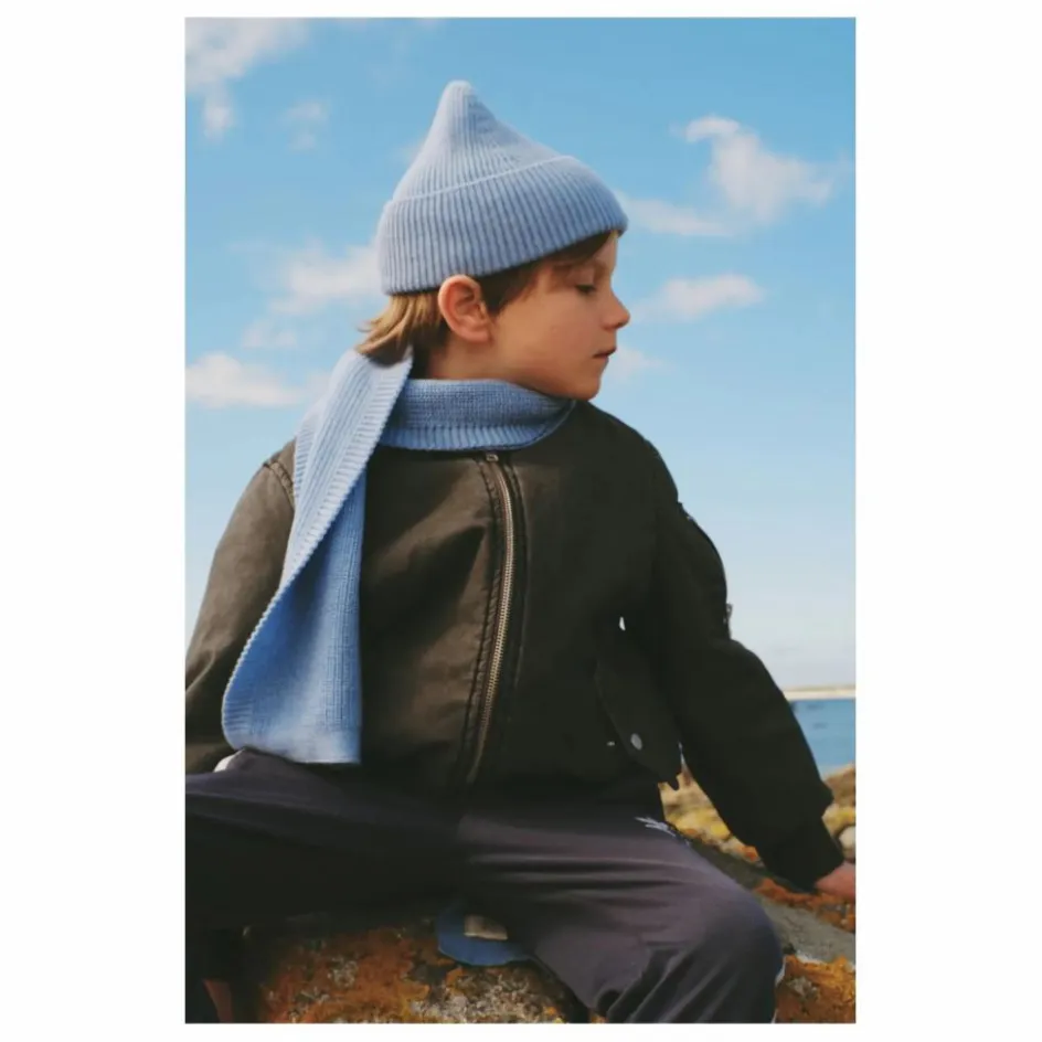 Hvid Bonnet Fonzie Laine Mérinos ||Enfant Accessoires De Mode