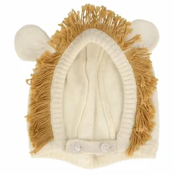 New Meri Meri Bonnet Lion en coton bio | Naturel