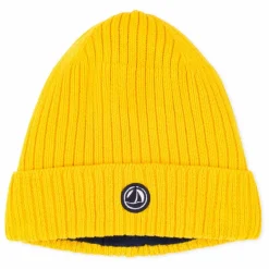 Clearance Petit Bateau Bonnet Maille Côtelée Polaire | Jaune