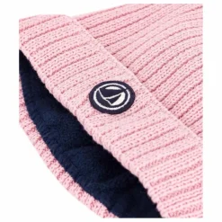 Online Petit Bateau Bonnet Polaire Maille Côtelée | Rose