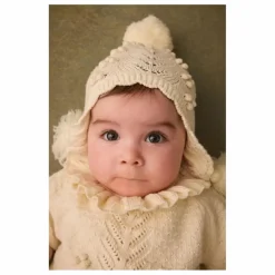 Louise Misha Bonnet Pompons Isolina | Crème