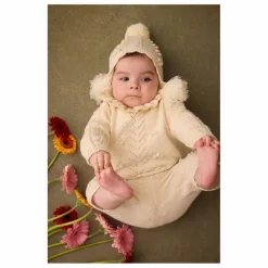 Louise Misha Bonnet Pompons Isolina | Crème