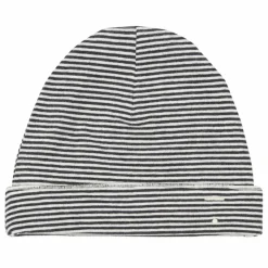 Gray Label Bonnet Rayé Coton Bio | Noir