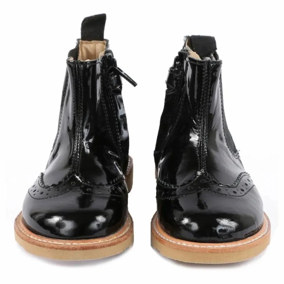 Hot Boots Chelsea Cuir Vernis Francis | Enfant Boots, Bottes|Boots, Bottes