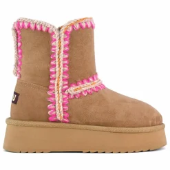 Mou Boots Compensées Norfolk Suède ||Femme Boots, Bottes