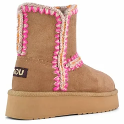 Mou Boots Compensées Norfolk Suède ||Femme Boots, Bottes