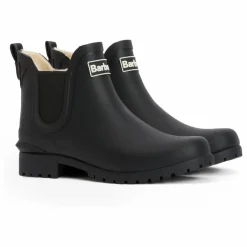 Discount Barbour Boots Fourrées Chelsea Kirkton Caoutchouc | Noir