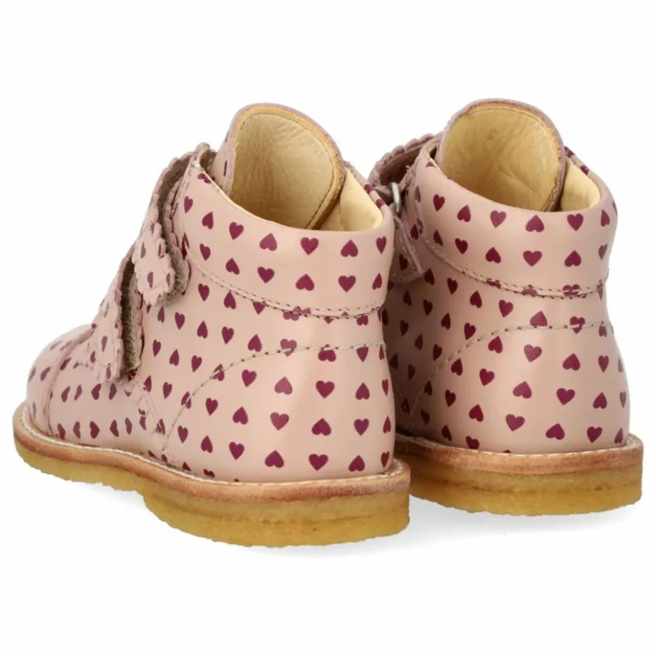 Outlet Angulus Boots Scratchs Cœurs | Rose