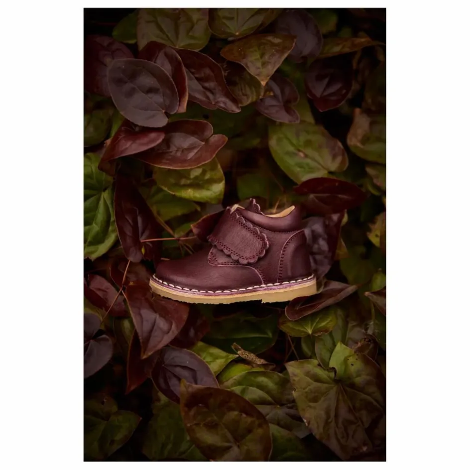 Outlet Petit Nord Boots Scratchs Scallop | Bordeaux
