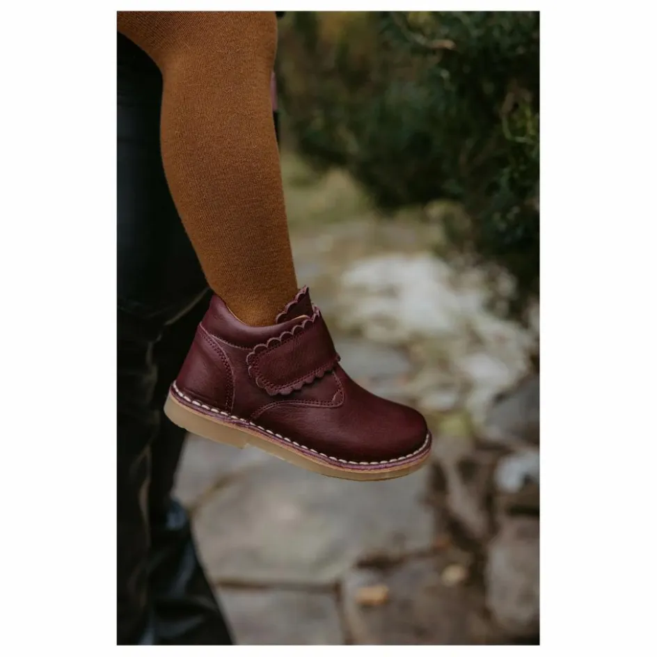Outlet Petit Nord Boots Scratchs Scallop | Bordeaux