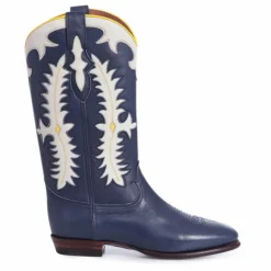 New Shiloh Heritage Boots Texas Calf | Bleu foncé