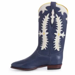 New Shiloh Heritage Boots Texas Calf | Bleu foncé