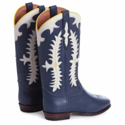 New Shiloh Heritage Boots Texas Calf | Bleu foncé