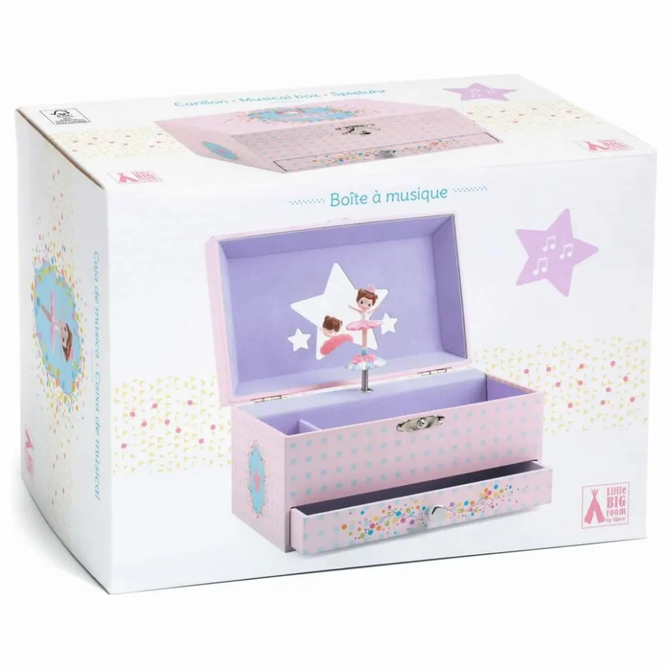 Djeco Boîte à bijoux La mélodie de la ballerine ||Enfant Rangements|Patères, Paniers Enfant