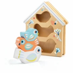 Sale Djeco Boîte à formes Baby Birdi en bois Multicolore