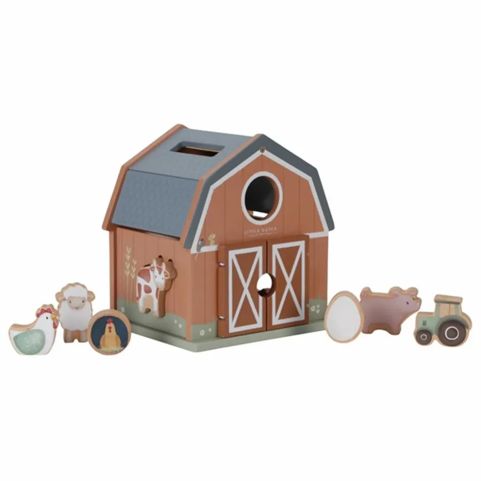 Little Dutch Jouets D'Éveil|Jouets D'Éveil*Boîte à formes en bois FSC - Little Farm