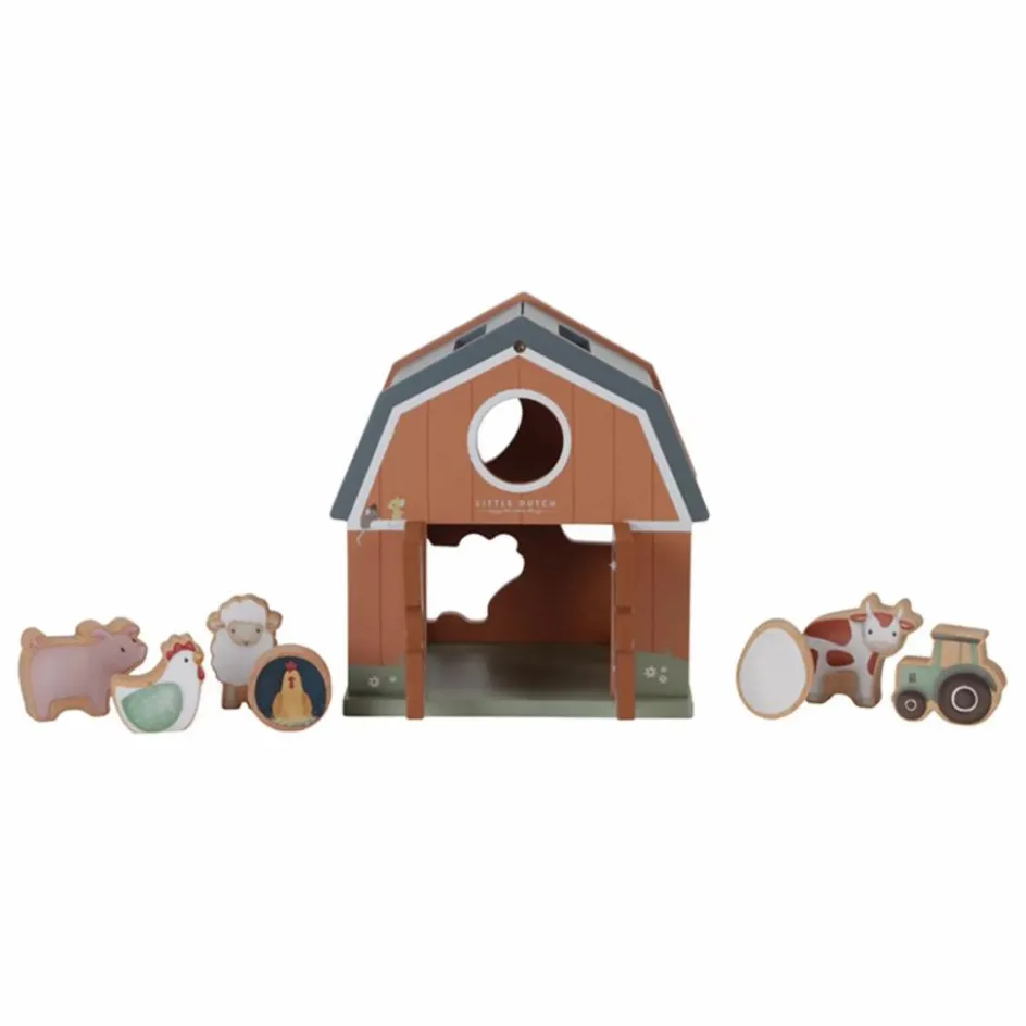 Little Dutch Jouets D'Éveil|Jouets D'Éveil*Boîte à formes en bois FSC - Little Farm