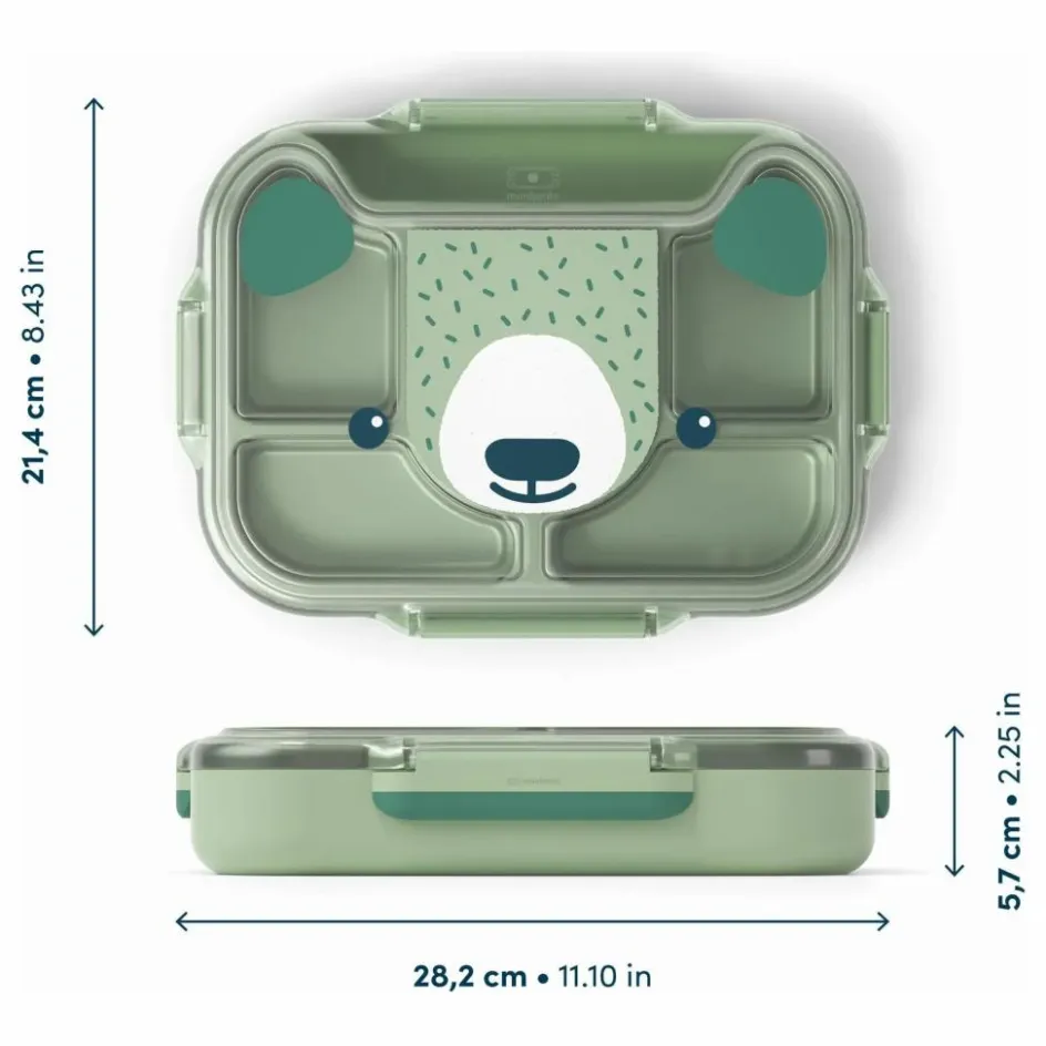 Monbento Boîte à goûter MB Wonder Ours ||Enfant Vaisselle Enfant