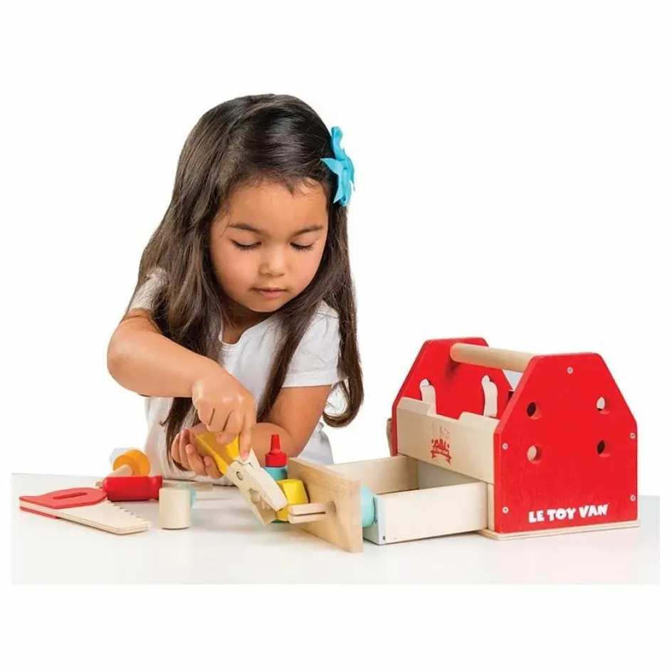 Hot Boîte à outils en bois et ses 11 accessoires Bricolage