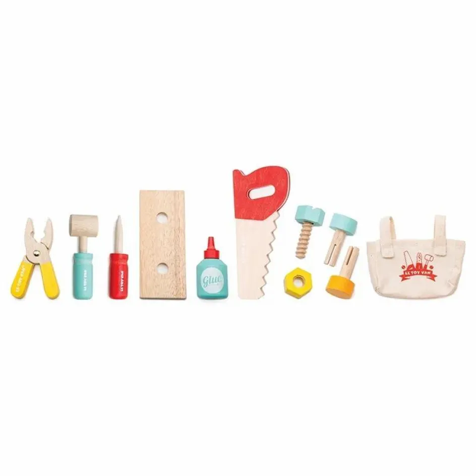 Hot Boîte à outils en bois et ses 11 accessoires Bricolage