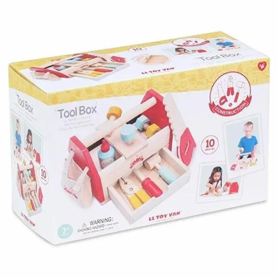 Hot Boîte à outils en bois et ses 11 accessoires Bricolage