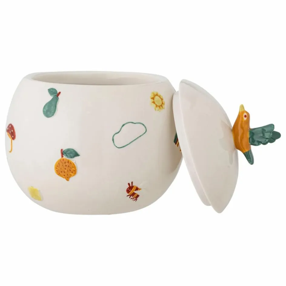 Enfant Bloomingville Mini Rangements|Patères, Paniers Enfant*Boîte de rangement en grès Agnes