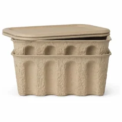 Ferm Living Boîte de rangement en papier - Set de 2| Petits Rangements