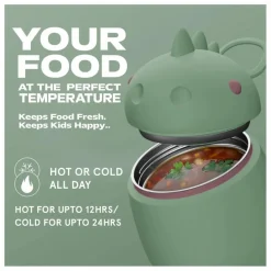 New Asobu Boîte repas isotherme Dinosaure | Vert