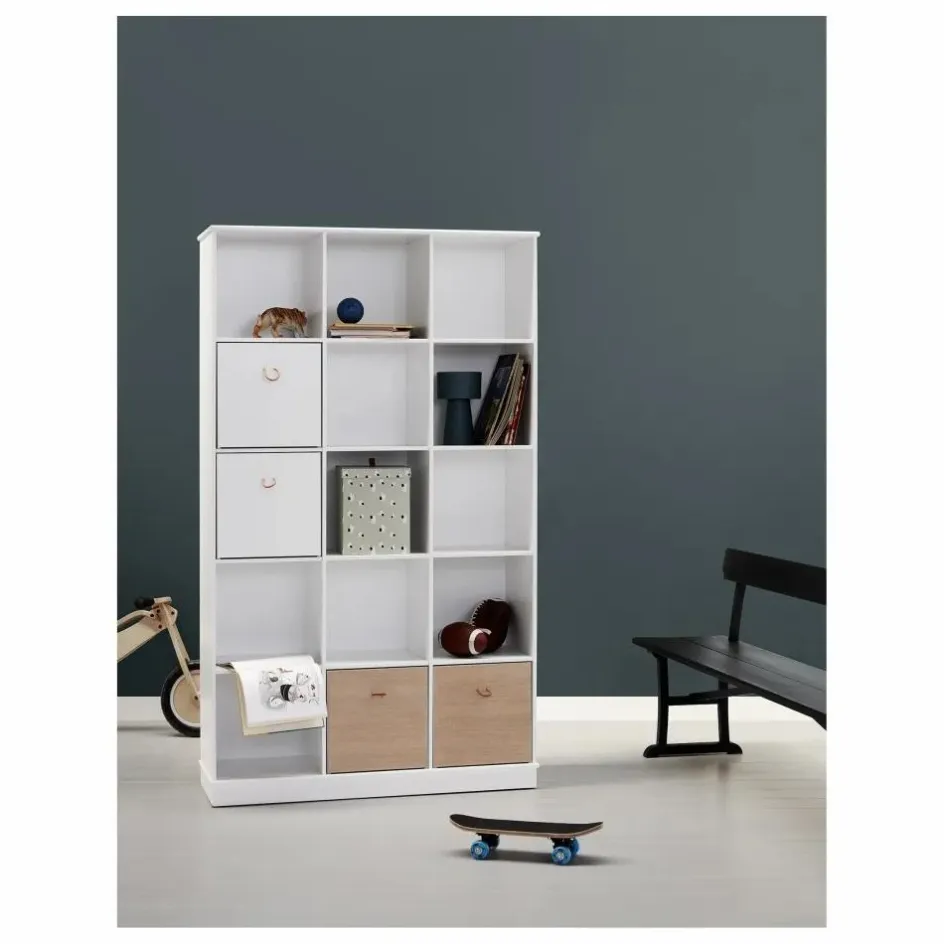 Oliver Furniture Boîtes de rangement Wood - Lot de 3 pièces ||Enfant Rangements|Patères, Paniers Enfant
