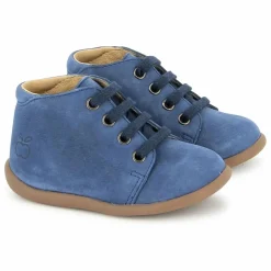 Sale Pom d'Api Botillons Stand Up Nubuck | Bleu jean
