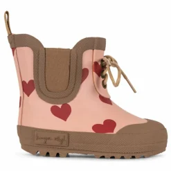 Konges Sløjd Bottes de Pluie Thermo Cœurs | Rose