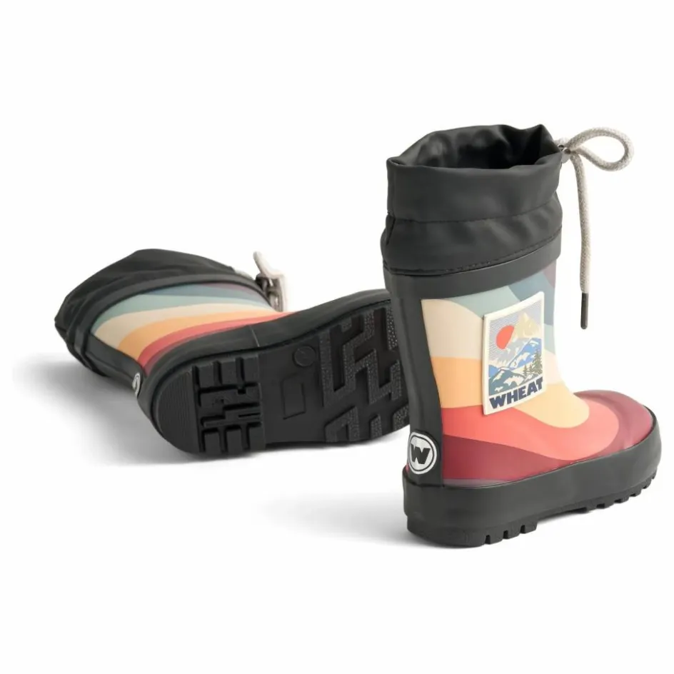 Hot Wheat Bottes de Pluie Thermo Print | Noir
