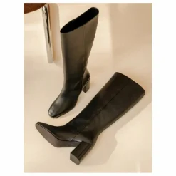 Hot Bottes Hisaé Cuir d'Agneau | Femme Boots, Bottes