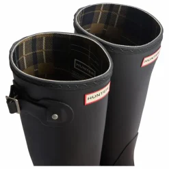 Sale Hunter Bottes Original Tartan Caoutchouc | Noir