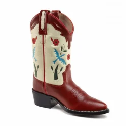Clearance Bootstock Bottes Santiags Bluebird | Rouge