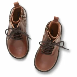 New Petit Nord Bottes Zip Lace-up | Marron