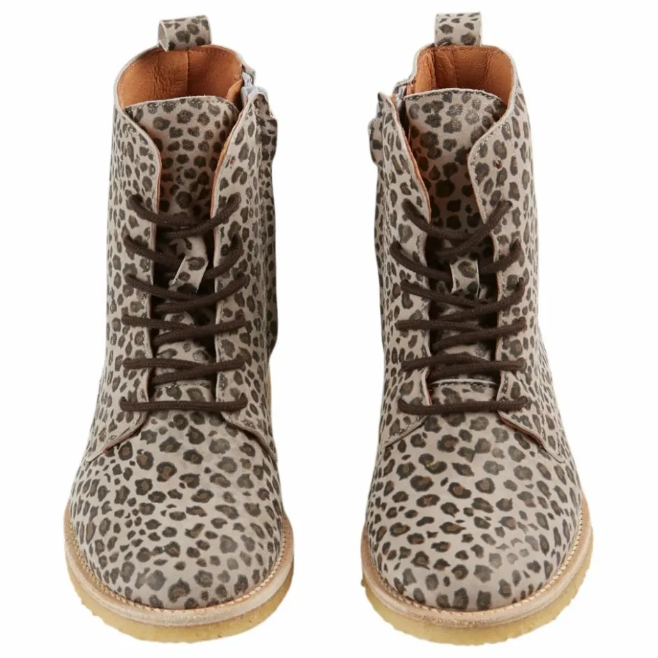 Bottines à Lacets Léopard Cuir | Enfant Boots, Bottes|Boots, Bottes
