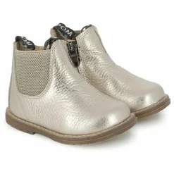 Pom d'Api Bottines Bob Jod Zip Cuir Grainé ||Enfant Boots, Bottes