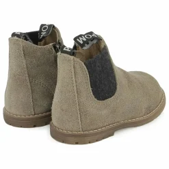 Enfant Pom d'Api Boots, Bottes*Bottines Bob Jod Zip Velours |