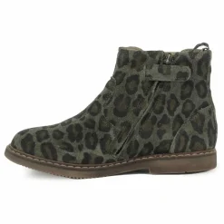 Online Pom d'Api Bottines City Jodzip Léopard | Vert kaki