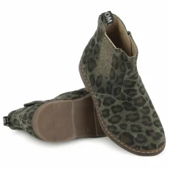Online Pom d'Api Bottines City Jodzip Léopard | Vert kaki