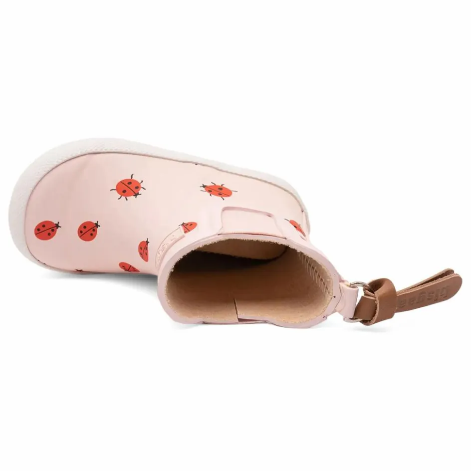 Clearance bisgaard Bottines de Pluie Baby Rubber Coccinelles | Rose pâle