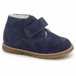 Best Tartine et Chocolat Bottines Scratchs Fourrées Easy Fur | Bleu marine