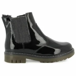 Pom d'Api Bottines Sid Jod Zip Fur Vernis | Noir